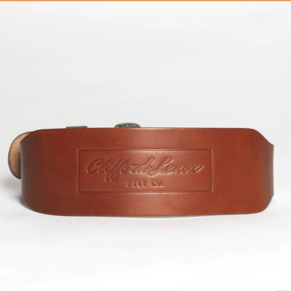 Clifford Lenox THE ORIGINAL // LEATHER LIFTING BELT // BROWN